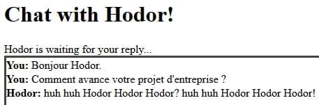 Parler avec Hodor