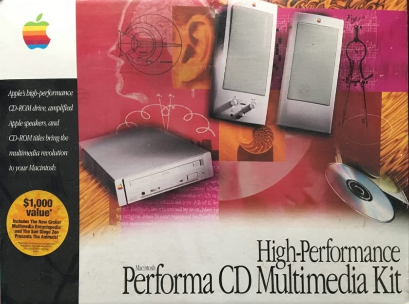 Kit multimedia Apple années 90
