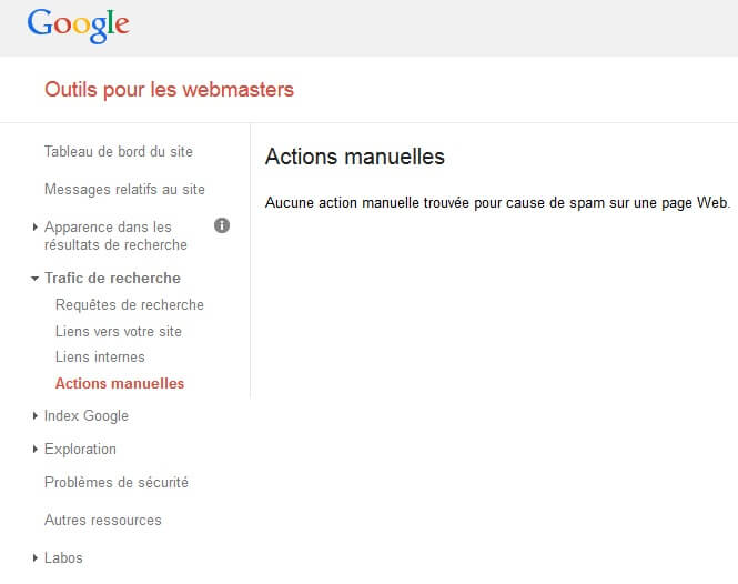 Google без штрафа вручную