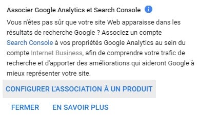 Associer Google Analytics et Google Search Console