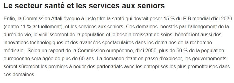 Creación de empresas en el sector salud y servicios para personas mayores