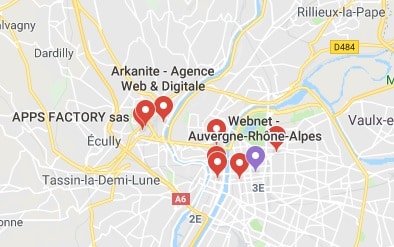 Exemples agences développement applications mobiles Lyon